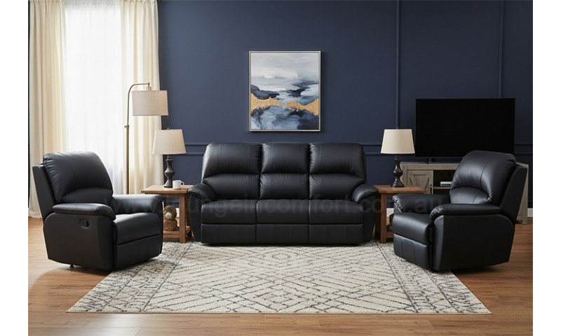AVALON RECLINER LOUNGE IN FULL GENUINE THICK LEATHER